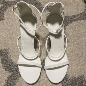 Forever 21 never worn white heels